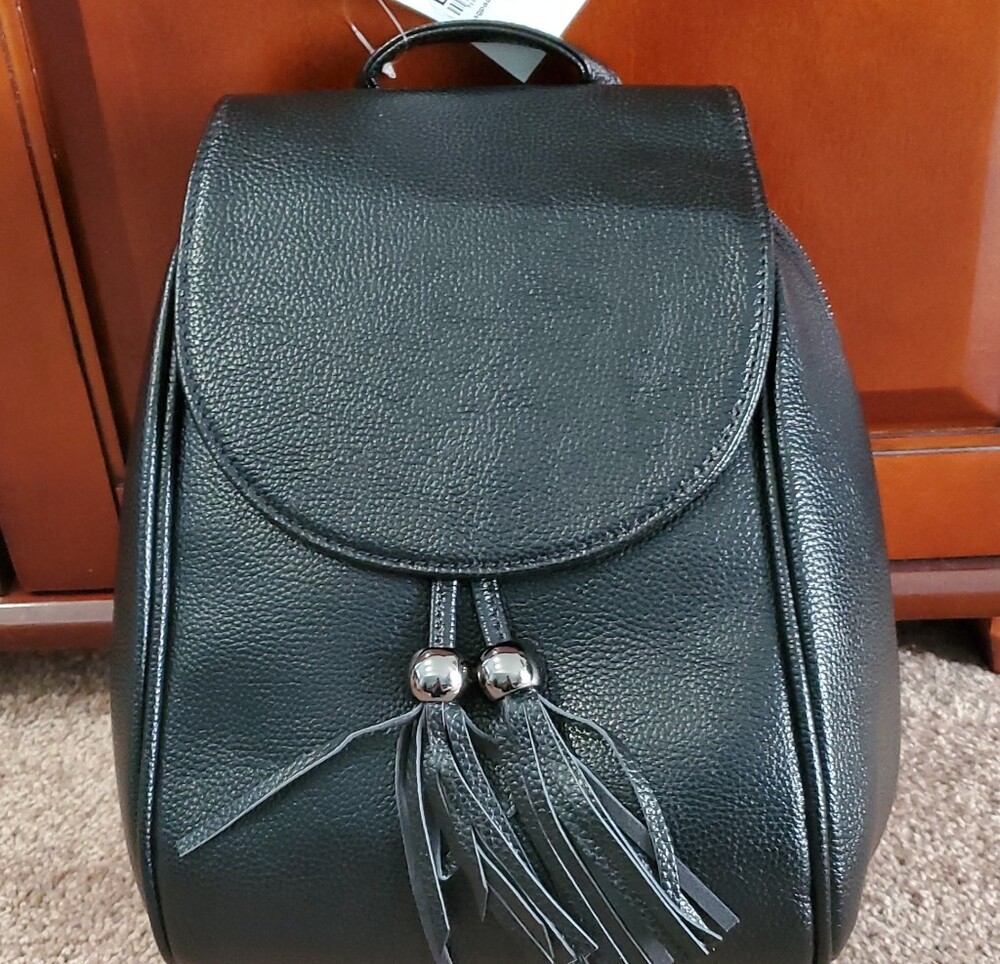 BRAND NEW!! LOTUS - Black Women’s Backpack Purse with Tassel Accent
